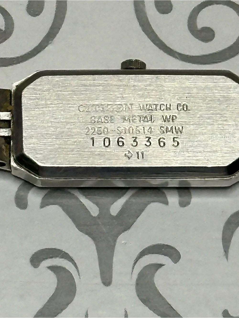 Citizen Rectangular Slim Women's Bracelet vintage Watch
